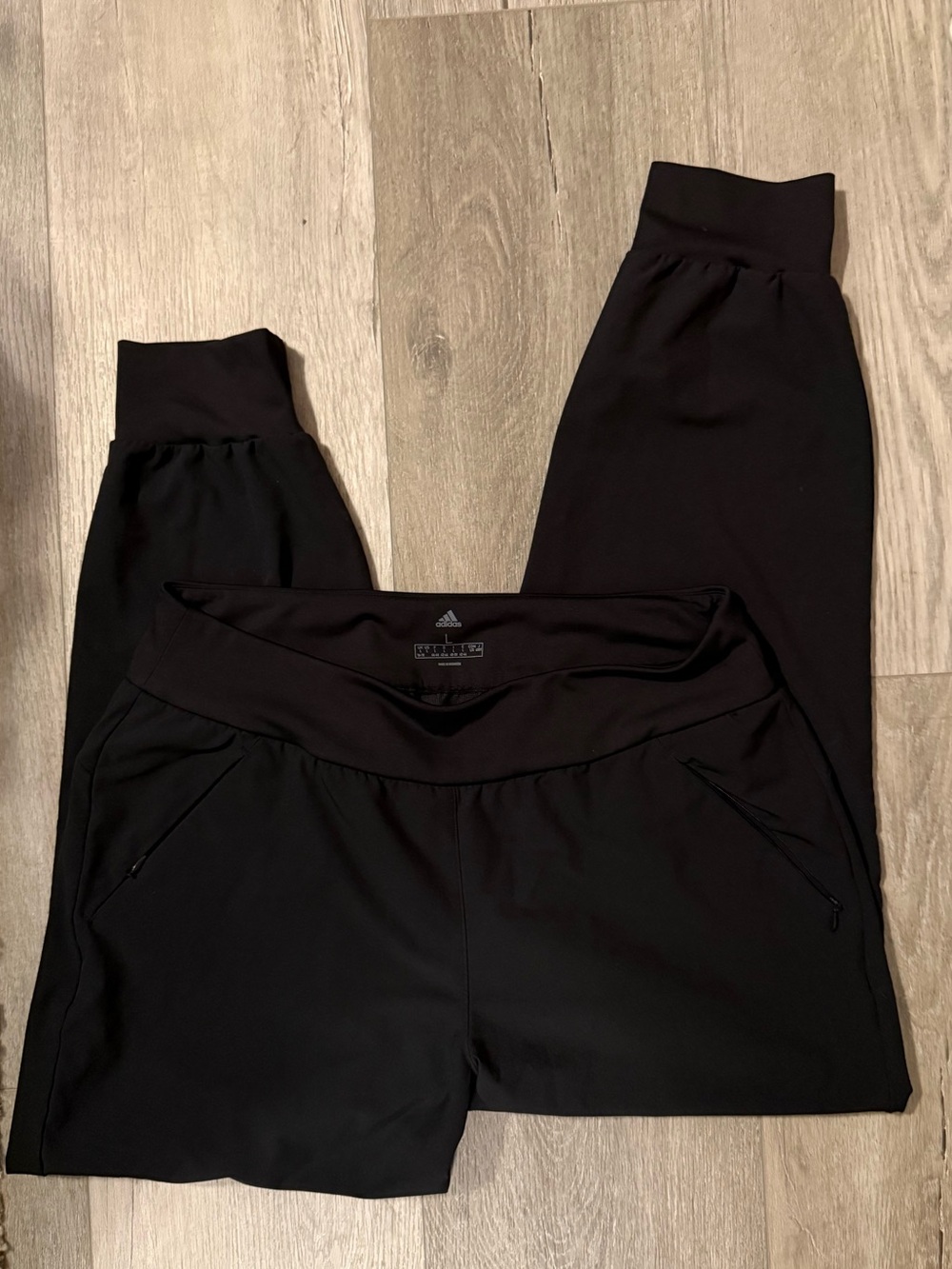adidas Black Women's Slim Golf Jogger with Zipper Pockets